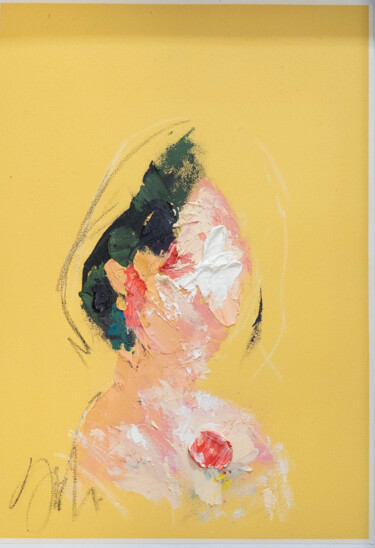 Title "mirror series UNTITLED Portrait (Large size)" 绘画 标题为“Title "mirror serie…” 由Tomoya Nakano, 原创艺术品, 油 安装在纸板上