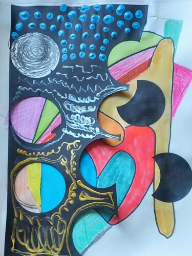 Collages intitulée "Small12" par Ronnie Kolner, Œuvre d'art originale, Collages