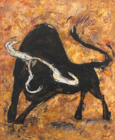 绘画 标题为“Taurus” 由Arnandel, 原创艺术品, 丙烯 安装在木质担架架上