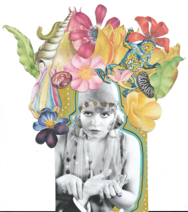 Collages intitolato "Un Joyeux Bordel Da…" da Popsy Lucy, Opera d'arte originale, Acrilico