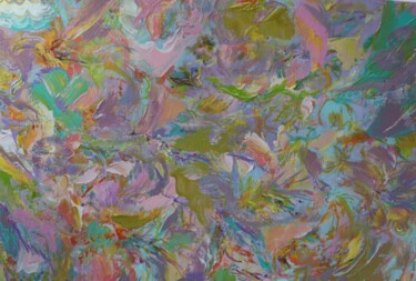 Картина под названием "Lilac tenderness" - Yuliya Gündoğan (ostbiju_art), Подлинное произведение искусства, Акрил Установлен…