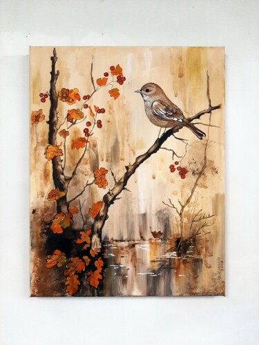 "Autumn Melody" handmade acrylic picture 绘画 标题为“"Autumn Melody" han…” 由Marina Sciascia, 原创艺术品, 丙烯