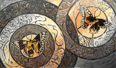 Painting titled ""Entre almas"" by Mariano Toper (Macumbia), Original Artwork, Acrylic