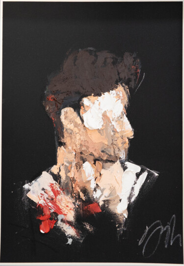 Title "mirror series UNTITLED Portrait (Large size)" 绘画 标题为“Title "mirror s…” 由Tomoya Nakano, 原创艺术品, 油 安装在纸板上