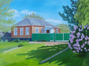 绘画 标题为“Father's house” 由Andrey Chudinov, 原创艺术品, 油