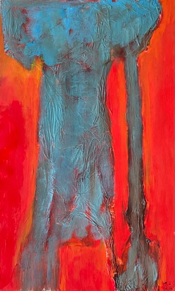 Peinture intitulée "Sans titre 89" par Michel Teulé, Œuvre d'art originale, Acrylique