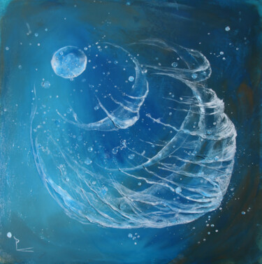 Peinture intitulée "migration de l'eau" par Patricia Blondel, Œuvre d'art originale, Acrylique Monté sur Châssis en bois