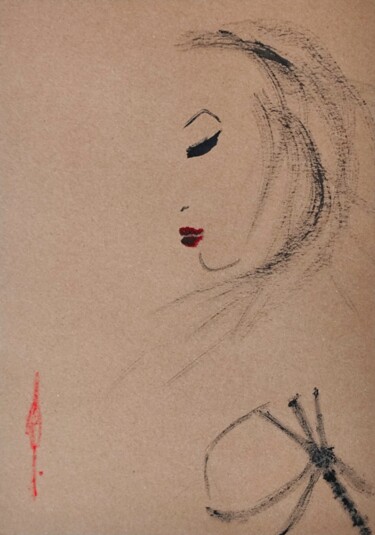 "Rebecca" başlıklı Resim Olesya Nikolaeva tarafından, Orijinal sanat, Mürekkep