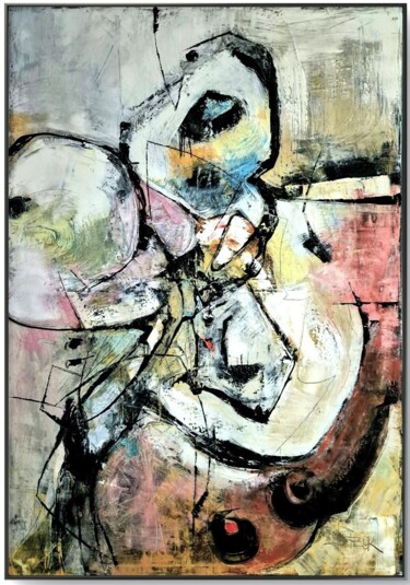 Painting titled "SWAN" by Sonja Brzak, Original Artwork, Oil