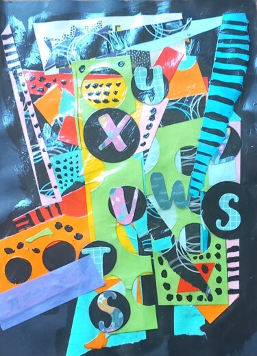 Collages intitulée "Small16" par Ronnie Kolner, Œuvre d'art originale, Collages