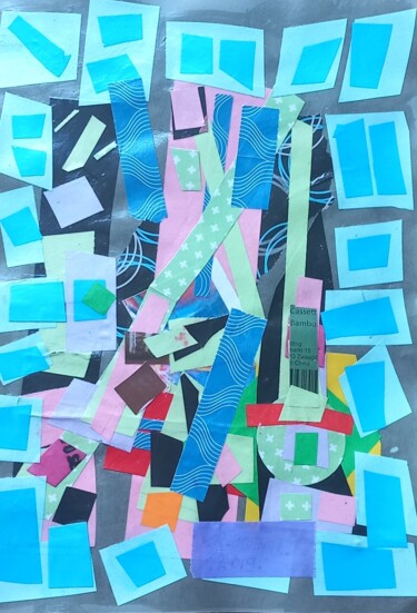 Collages titled "Small17" by Ronnie Kolner, Original Artwork, Collages