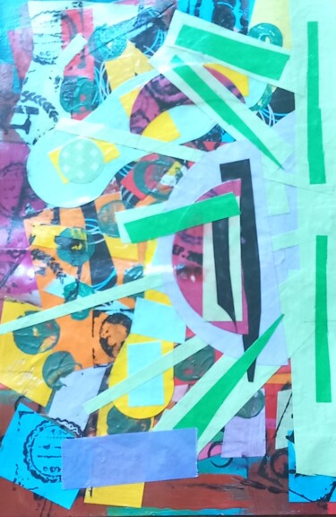 Collages titled "Small18" by Ronnie Kolner, Original Artwork, Collages