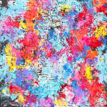 Peinture intitulée "L’Océan" par Nicole Azoulay, Œuvre d'art originale, Acrylique Monté sur Châssis en bois