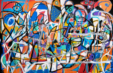 Pittura intitolato "Improvisación 1 Ser…" da Enrique Pichardo, Opera d'arte originale, Acrilico