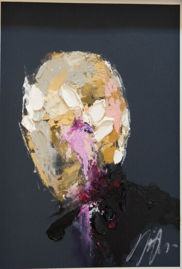TITLE mirror series UNTITLED Portrait 绘画 标题为“TITLE mirr…” 由Tomoya Nakano, 原创艺术品, 油 安装在纸板上