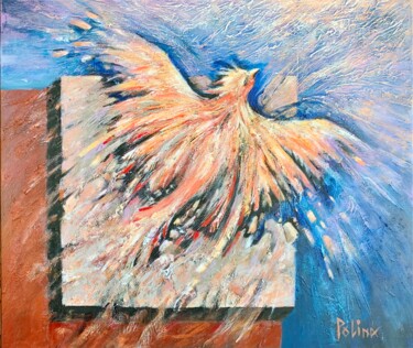 Schilderij getiteld "Striving for Freedom" door Polina Gerdjikova (POLINA), Origineel Kunstwerk, Acryl Gemonteerd op Frame v…