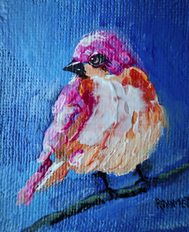 Peinture intitulée "BIRD 4" par Rakhmet Redzhepov, Œuvre d'art originale, Acrylique Monté sur Carton