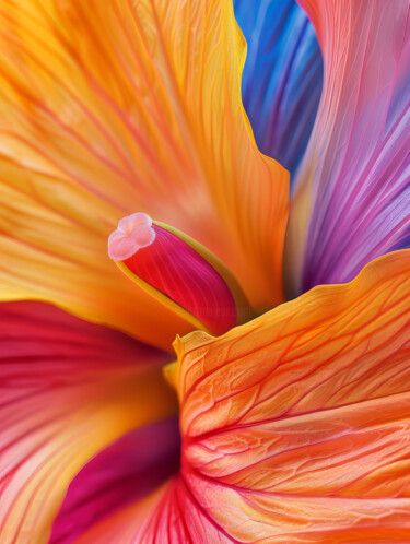 Digital Arts titled "Abstract Geometric…" by Bilge Paksoylu, Original Artwork, AI generated image