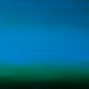 제목이 "réveil en bleu"인 미술작품 Sylvain Aubry로, 원작, 기름