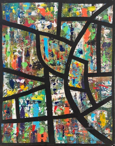 Schilderij getiteld "Sunday Daydream" door Hilary Done, Origineel Kunstwerk, Acryl