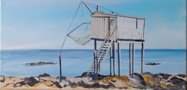 Peinture intitulée "carrelet sur la gir…" par Lise Buissart, Œuvre d'art originale, Acrylique
