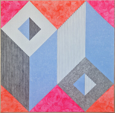 Painting titled "Strutture destabili…" by Giulio Gavioli, Original Artwork, Acrylic Mounted on Wood Stretcher frame