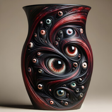 Digital Arts titled "The Sentinel’s Gaze" by Alberto Capitani, Original Artwork, AI generated image