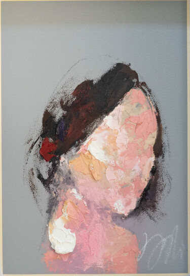 Title 'mirror series UNTITLED Portrait ' 绘画 标题为“Title 'mirror se…” 由Tomoya Nakano, 原创艺术品, 油 安装在纸板上