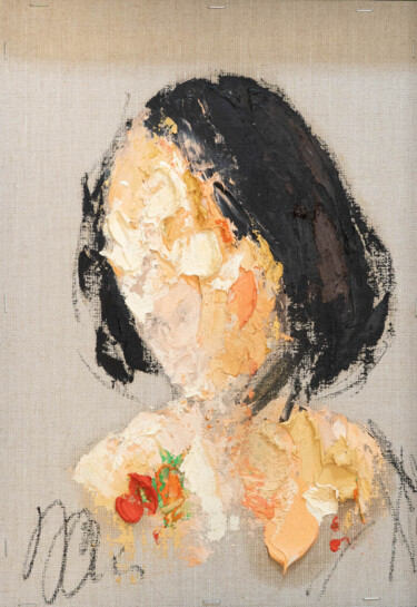 TITLE 'mirror series UNTITLED Portrait' Pittura intitolato "TITLE 'mirror seri…" da Tomoya Nakano, Opera d'arte originale, Acrilico Montato su Cartone