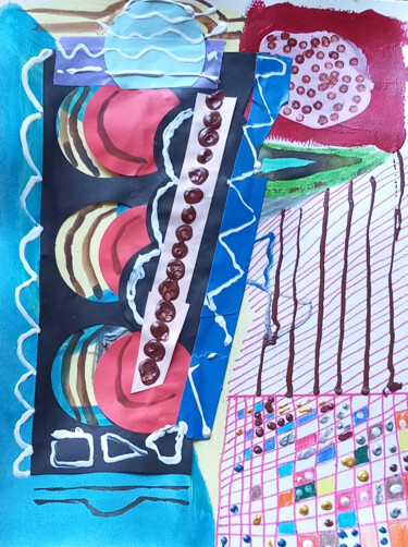 Collages intitulée "Small21" par Ronnie Kolner, Œuvre d'art originale, Collages