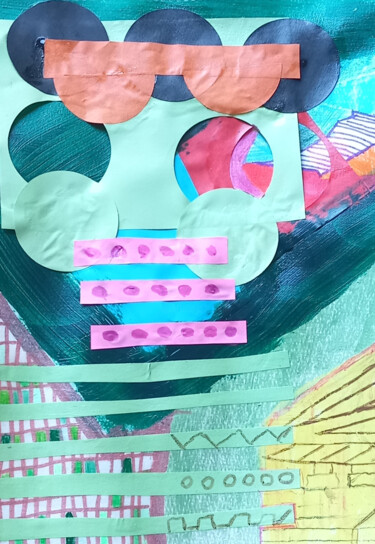 Collages intitulée "Small22" par Ronnie Kolner, Œuvre d'art originale, Collages