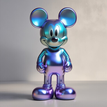 Digital Arts titled "Mickey iridescent" by Caprice, Original Artwork, AI generated image