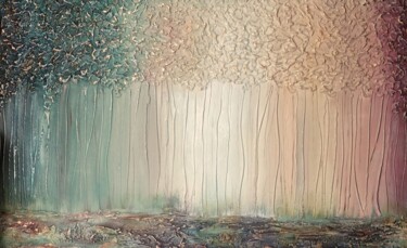 绘画 标题为“"Таинственный лес"” 由Елена Маркова, 原创艺术品, 丙烯 安装在木质担架架上