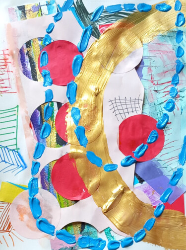 Collages intitulée "Small23" par Ronnie Kolner, Œuvre d'art originale, Collages