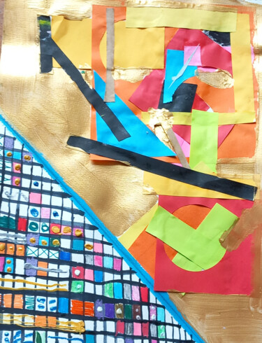 Collages intitulée "Small24" par Ronnie Kolner, Œuvre d'art originale, Collages