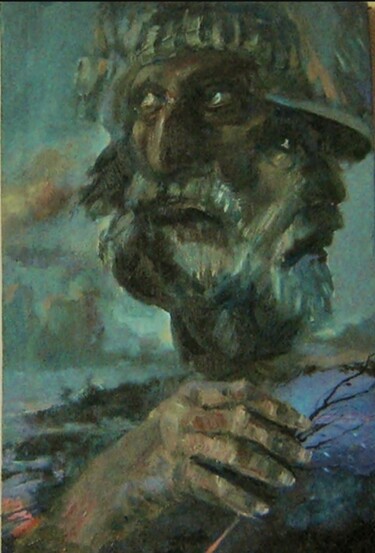 Картина под названием "Плод воображения( в…" - Tatyana Zakharova, Подлинное произведение искусства, Масло