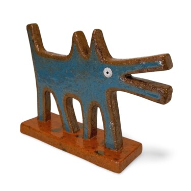 雕塑 标题为“Keith Haring's Dog…” 由Stefan Mager, 原创艺术品, 陶瓷