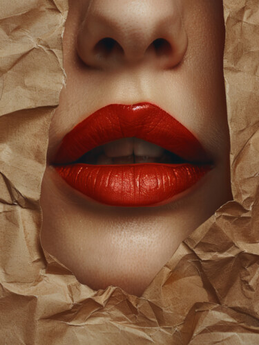 Digital Arts titled "Lipps 1" by Bilge Paksoylu, Original Artwork, AI generated image