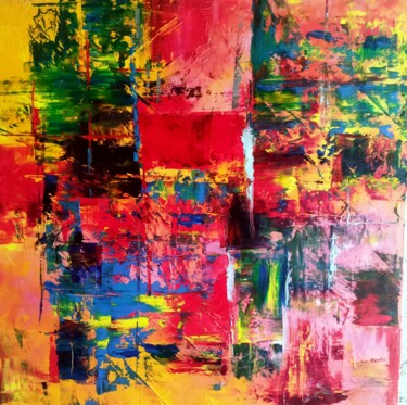 Peinture intitulée "expression 6 nature" par Eric Delbos, Œuvre d'art originale, Huile