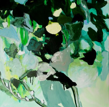 Schilderij getiteld "petites coques d'eau" door Aline Wiest, Origineel Kunstwerk, Acryl