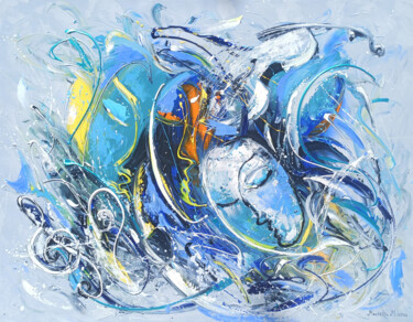Dreamscape Serenade Pittura intitolato "Dreamscape Serenade" da Marietta Martirosyan, Opera d'arte originale, Olio Montato su Telaio per barella…
