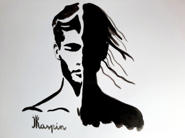 Symphony of the Soul Dessin intitulée "Symphony of the Soul" par J. Kaspin, Œuvre d'art originale, Encre