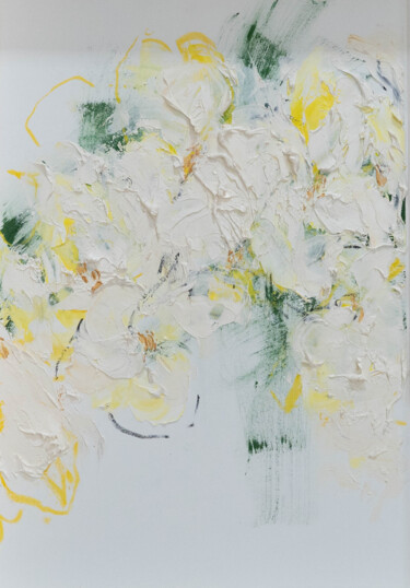 Title of artwork. "Flowers" Pintura titulada "Title of artwork.…" por Tomoya Nakano, Obra de arte original, Oleo Montado en Cartulina