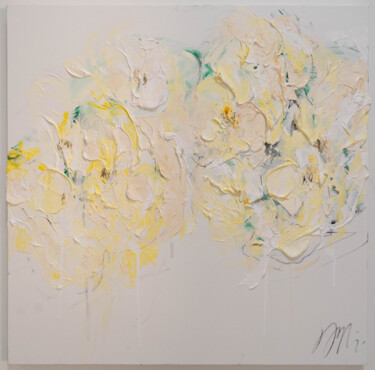 Title of artwork 'Flowers' Pintura titulada "Title of artwork '…" por Tomoya Nakano, Obra de arte original, Oleo Montado en Bastidor de camilla de mad…