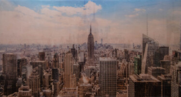 Pittura intitolato "Title "New York"" da Tomoya Nakano, Opera d'arte originale, Fotografia digitale Montato su Pannello di l…