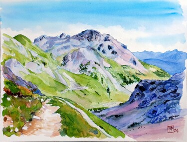 Peinture intitulée "Eychauda" par Yves, Œuvre d'art originale, Aquarelle