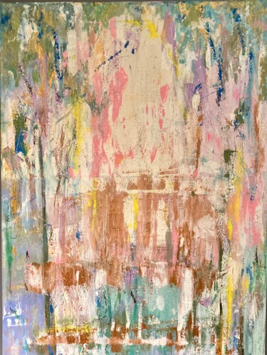 Schilderij getiteld "РАССВЕТ НА ОЗЕРЕ" door Matilda Sobolevskaia, Origineel Kunstwerk, Acryl