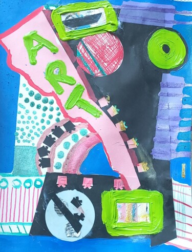 Collages intitulée "Art3" par Ronnie Kolner, Œuvre d'art originale, Collages