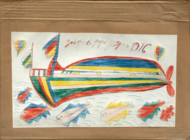 Dessin intitulée "Sans titre" par Pépé Vignes, Œuvre d'art originale, Crayon