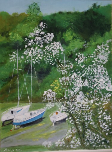 "Lanse du LUPIN sain…" başlıklı Tablo Marguerite Salaun (Margo) tarafından, Orijinal sanat, Petrol